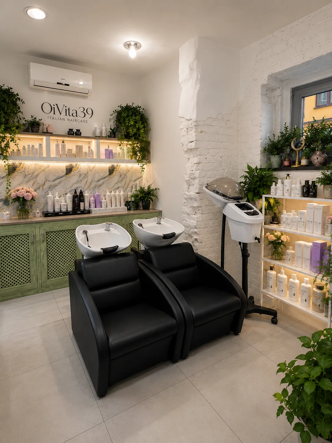 Atelier Mateo — detal aranżacji salonu